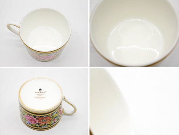 ウェッジウッド WEDGWOOD クリオ CLIO カップ＆ソーサー C/S 白磁 ボーンチャイナ BONE CHINA 英国食器 廃番 A ●