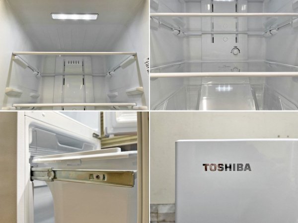 東芝 TOSHIBA 2ドア ノンフロン冷凍冷蔵庫 GR-P15BS ホワイト 2018年製 153L ●