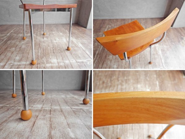 イクスス ikususu FURNITURE チェア アルダー無垢材×スチール ナチュラル 廃番♪