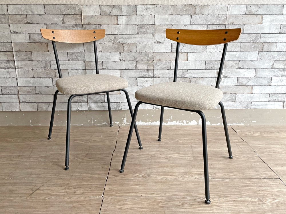 アクメファニチャー ACME Furniture グランビュー GRANDVIEW ダイニングチェア ファブリック仕様 グレー 2脚セット オーク材 アイアン脚  A ●