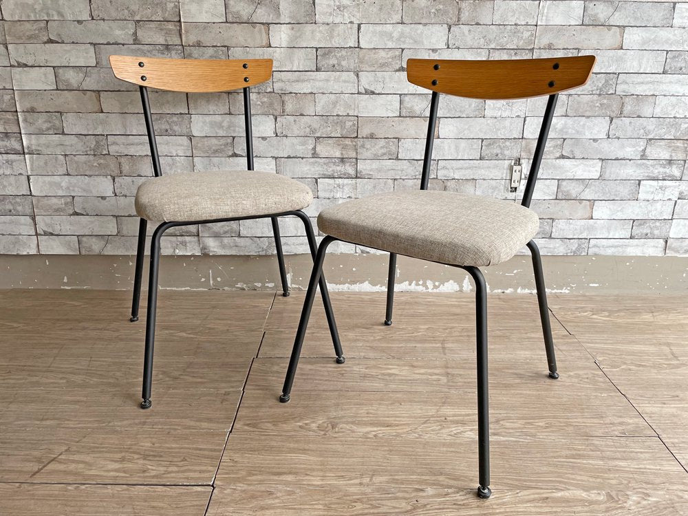 アクメファニチャー ACME Furniture グランビュー GRANDVIEW ダイニングチェア ファブリック仕様 グレー 2脚セット オーク材 アイアン脚  B ●