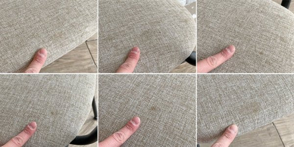 アクメファニチャー ACME Furniture グランビュー GRANDVIEW ダイニングチェア ファブリック仕様 グレー 2脚セット オーク材 アイアン脚  B ●
