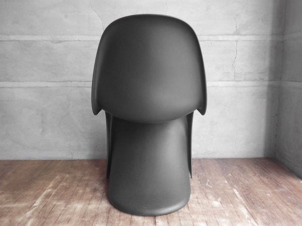 ヴィトラ vitra パントンチェア Panton Chair ブラック ヴァーナー・パントン Verner Panton スタッキングチェア スペースエイジ ミッドセンチュリー ♪