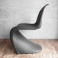 ヴィトラ vitra パントンチェア Panton Chair ブラック ヴァーナー・パントン Verner Panton スタッキングチェア スペースエイジ ミッドセンチュリー ♪