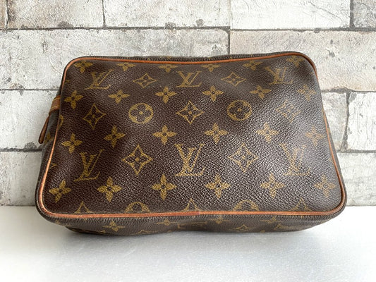 ルイヴィトン LOUIS VUITTON コンピエーニュ23 モノグラム クラッチバッグ セカンドバッグ M51847 廃番 made in France  現状品 ●