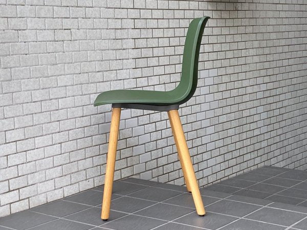 ヴィトラ Vitra. ハル HAL ウッド WOOD サイドチェア ダイニングチェア アイビー グリーン ジャスパー・モリソン ■