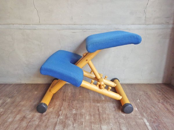 ストッケ STOKKE ヴァリエール VARIER マルチバランス MALTI balans チェア 学習椅子 デスクチェア ブルー ノルウェー ♪