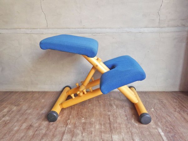 ストッケ STOKKE ヴァリエール VARIER マルチバランス MALTI balans チェア 学習椅子 デスクチェア ブルー ノルウェー ♪