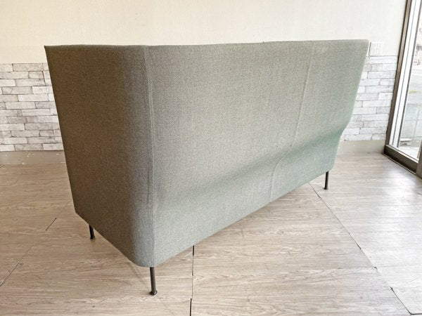 ヘイ HAY シルエットソファ SILHOUETTE SOFA ハイバック 2シーターソファ ファブリック グリーン系 クッション付 デンマーク 北欧家具 ●