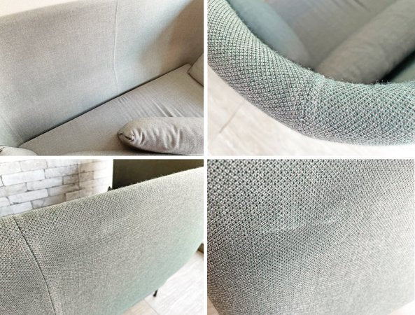 ヘイ HAY シルエットソファ SILHOUETTE SOFA ハイバック 2シーターソファ ファブリック グリーン系 クッション付 デンマーク 北欧家具 ●