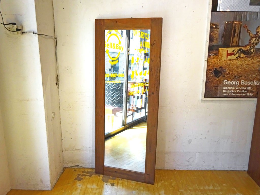 ジャーナル スタンダード ファニチャー Journal standard Furniture ブレダ ミラー BREDA MIRROR オールドエルム材 65ｃｍ×160ｃｍ ★