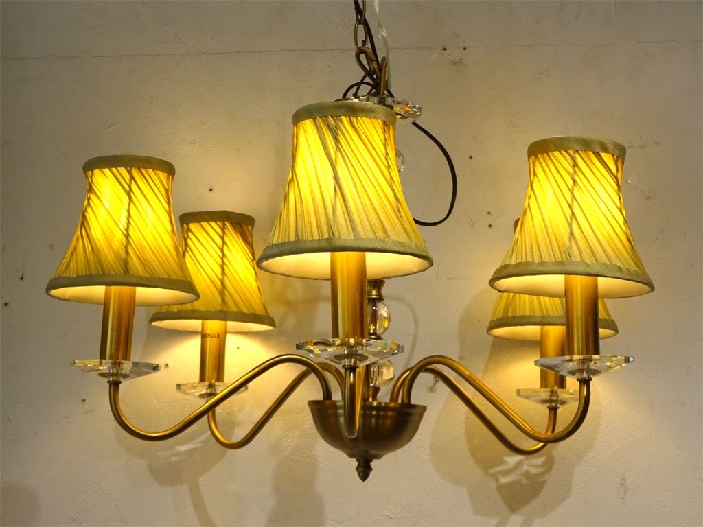 ロイヤルドルトン ライティング ROYAL DOULTON LIGHTING イザベラ 5アーム シャンデリア ISABELLA 5 ARM CEILING FITTING 15万円 廃盤 ★