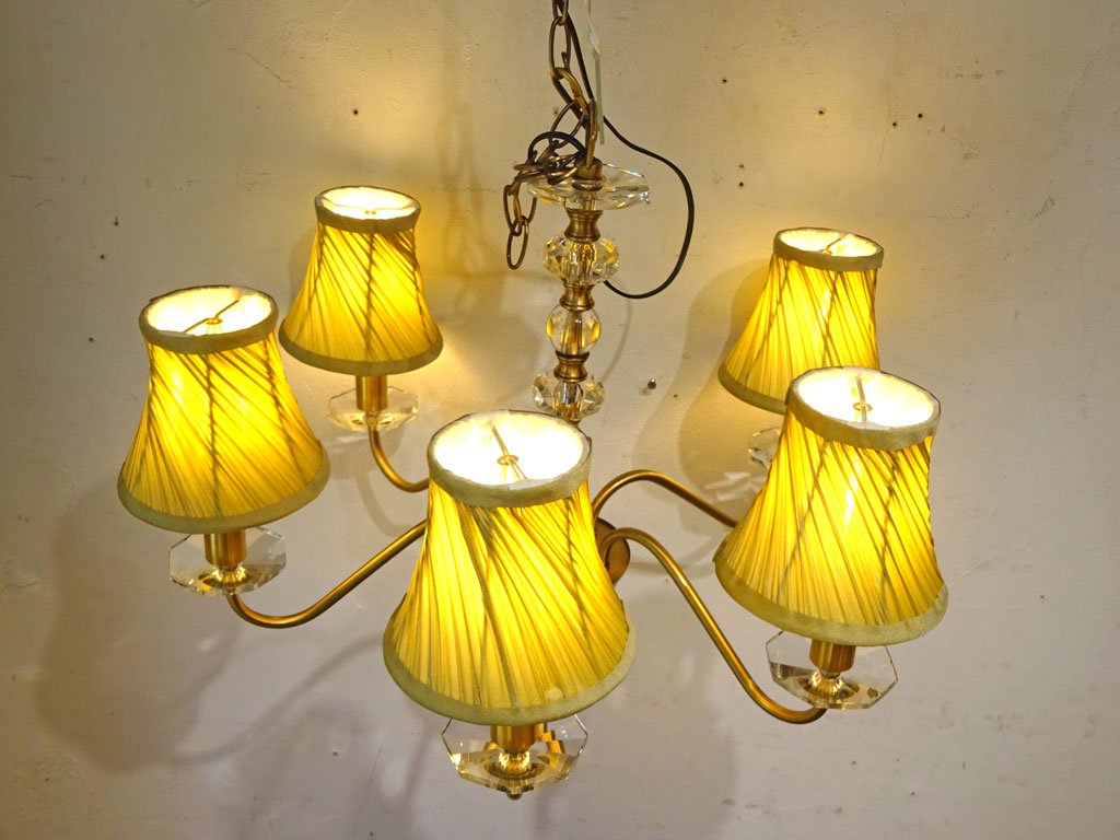 ロイヤルドルトン ライティング ROYAL DOULTON LIGHTING イザベラ 5アーム シャンデリア ISABELLA 5 ARM CEILING FITTING 15万円 廃盤 ★