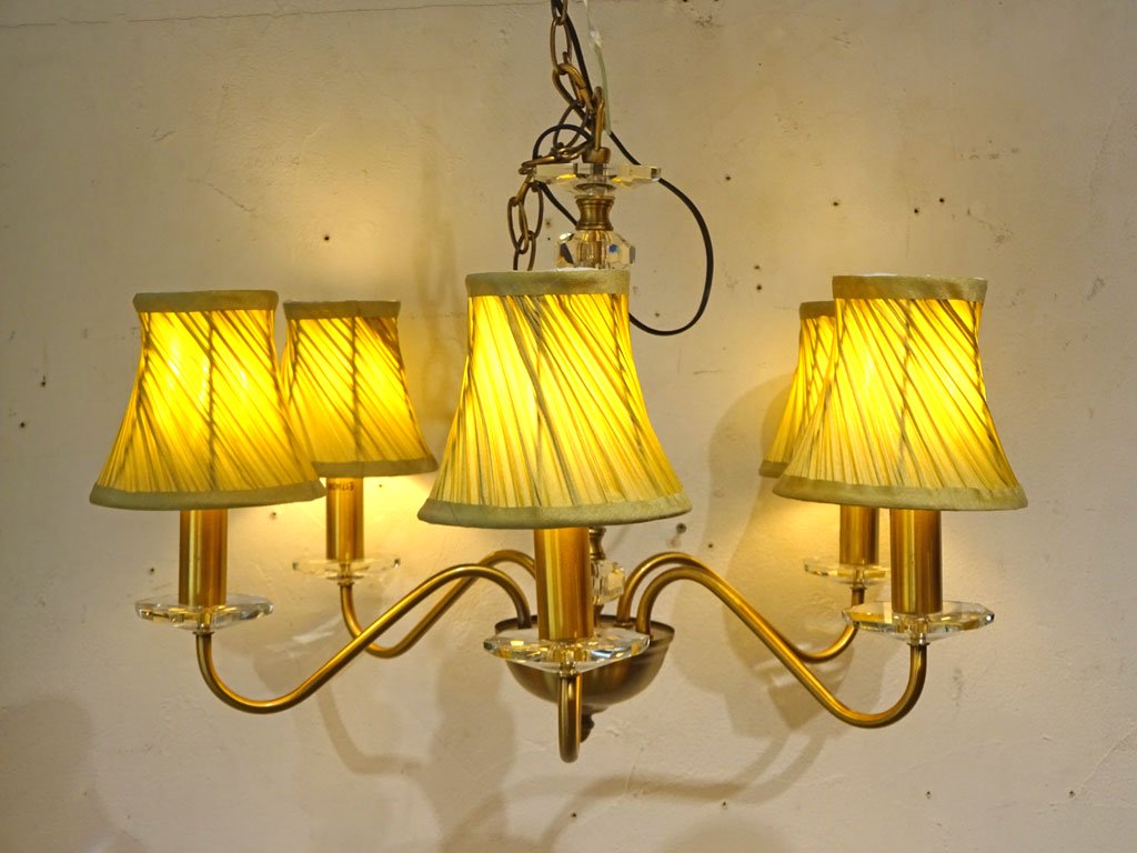 ロイヤルドルトン ライティング ROYAL DOULTON LIGHTING イザベラ 5アーム シャンデリア ISABELLA 5 ARM CEILING FITTING 15万円 廃盤 ★