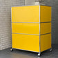 USMハラー USM Haller モジュラーファニチャー ハラーシステム ファイリングキャビネット エクステンションシェルフ ファイリングフレーム キャスター付 ゴールデンイエロー ■