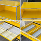 USMハラー USM Haller モジュラーファニチャー ハラーシステム ファイリングキャビネット エクステンションシェルフ ファイリングフレーム キャスター付 ゴールデンイエロー ■