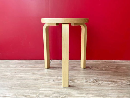 アルテック Artek スツール Stool 60 80周年記念モデル リノリウム マッシュルーム 3本脚 アルヴァ・アアルト スコープ scope 別注カラー フィンランド 北欧家具 ●