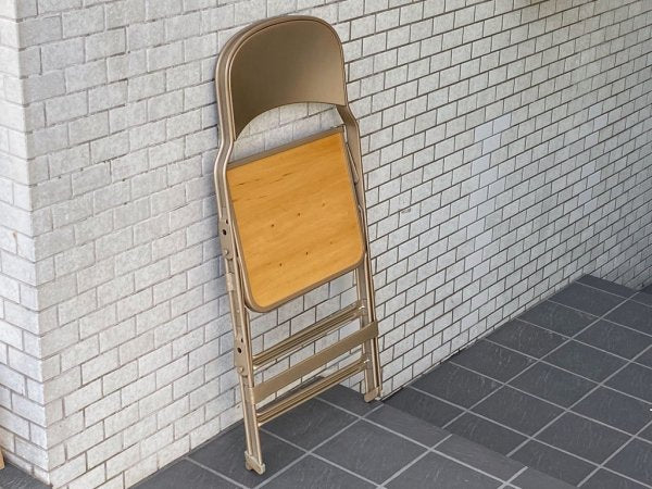 クラリン CLARIN フォールディングチェア ウッドシート WOOD SEAT FOLDING CHAIR 折畳 USA 米国 P.F.S 取扱 B ■