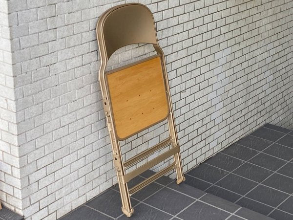 クラリン CLARIN フォールディングチェア ウッドシート WOOD SEAT FOLDING CHAIR 折畳 USA 米国 P.F.S 取扱 A ■