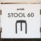 アルテック Artek スツール Stool 60 ナチュラル 3本脚 箱付 アルヴァ・アアルト フィンランド 北欧家具 新品 未使用品 ◎