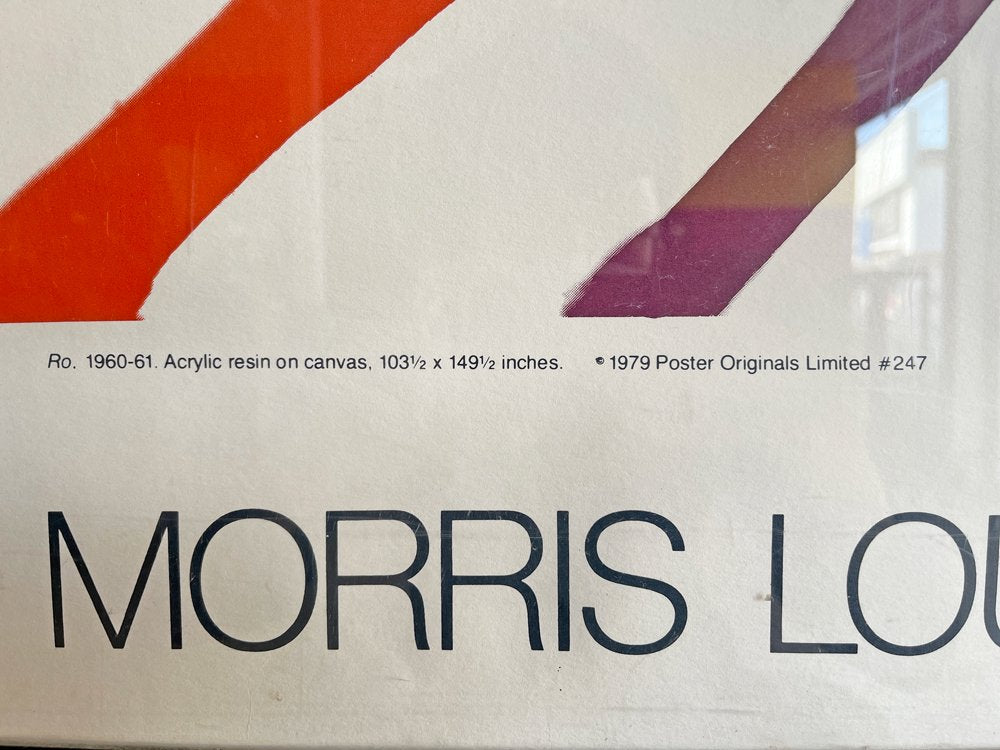 モーリス・ルイス Morris Louis ビンテージ Major Works 展覧会 ポスター 1979年 額装品 133×99cm 大型 ●