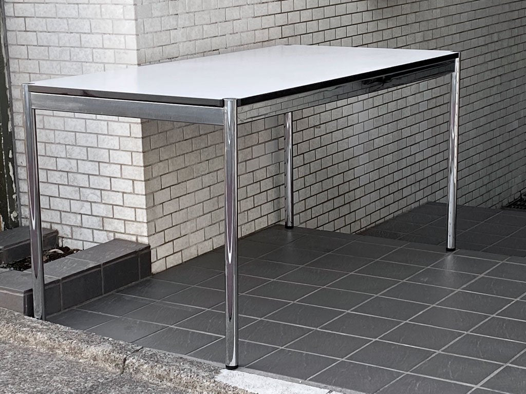 USMハラー USM Haller モジュラーファニチャー Modular Furniture ハラーテーブル ワークデスク W150cm ホワイトラミネート天板 ■