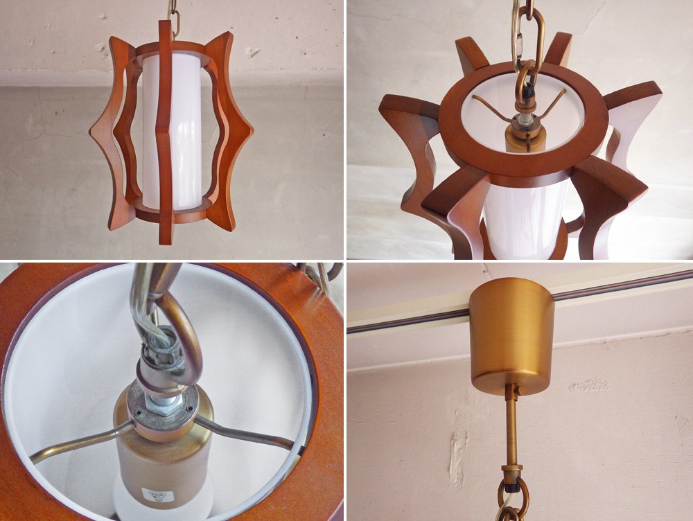 アクメファニチャー ACME Furniture エルソルランプ EL SOL LAMP ペンダントランプ ウォールナット ビンテージスタイル 廃番希少♪