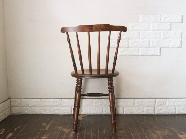 英国 アンティーク IBEX CHAIR スピンドル キッチンチェア UK イギリス ビンテージ ペニーチェア B ◎