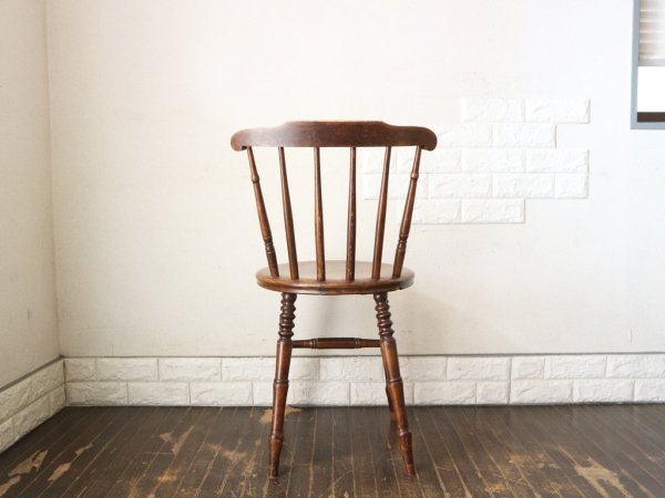 英国 アンティーク IBEX CHAIR スピンドル キッチンチェア UK イギリス ビンテージ ペニーチェア Ａ ◎