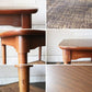 USビンテージ Vintage サイドテーブル ナイトテーブル デコラトップ ラタン編みラック付き ミッドセンチュリー ◎