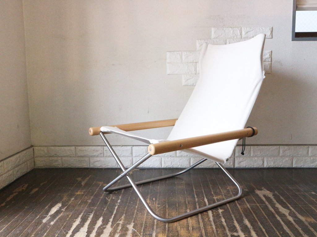 ニーチェア Nychair X フォールディングチェア 折畳み椅子 ナチュラル ホワイト NY-103 新居猛 MoMA ◎