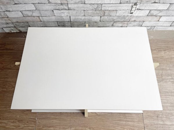 ギャラリー1950 Gallery1950 オリジナル ローテーブル コーヒーテーブル ホワイト × ベージュ ツートンカラー W98cm ミッドセンチュリーモダン ●
