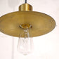 ニューライトポタリー NEW LIGHT POTTERY バレットフラットシェード 鋳物 削り出し真鍮 Bullet flat shade150 brass ペンダントライト★