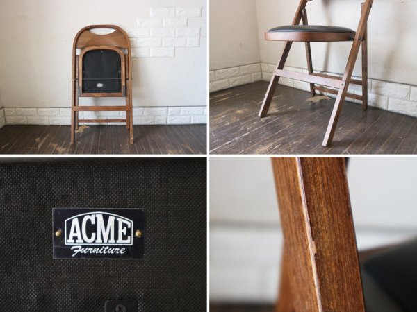 アクメファニチャー ACME Furniture カルバーチェア CULVER CHAIR フォールディングチェア 折畳 ラバーウッド ◎