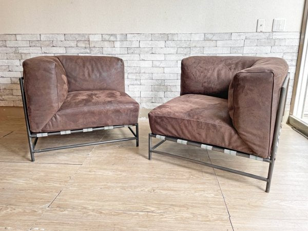 ジャーナルスタンダードファニチャー jsF ラバルセクショナル LAVAL SECTIONAL BLOCK CORNER 2Pソファ レザー セパレート 合計定価￥187,000- ●