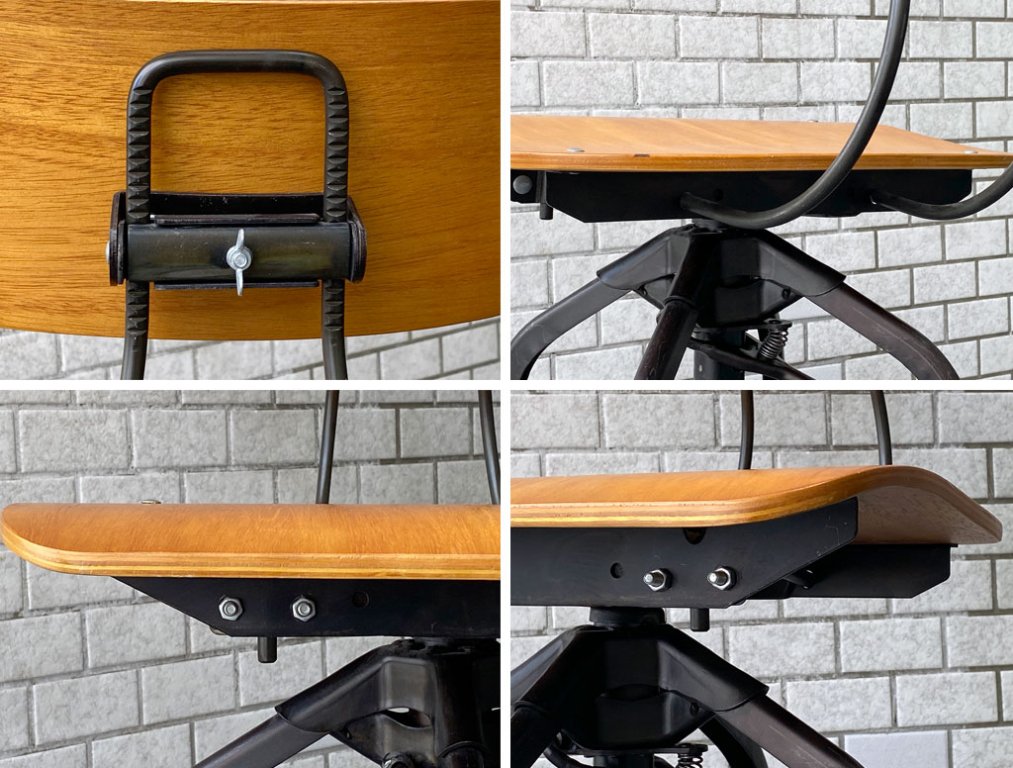 ノーザンオハイオインダストリアル Northern Ohio Industrial トレド ハイチェア TOLEDO CHAIR SWIVEL HIGH CHAIR インダストリアルスタイル ■