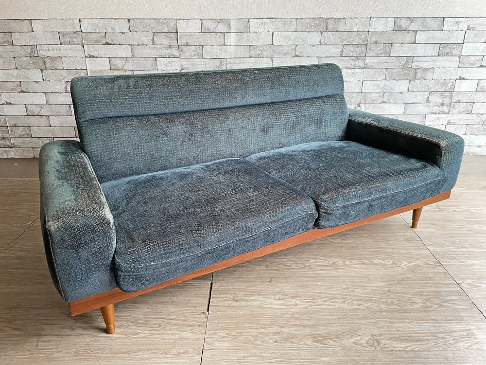 パシフィックファニチャーサービス Pacific furniture service スタンダードC STANDARD C 2PW 2人掛けソファ HL Navy 定価236,500円 現状品 ●