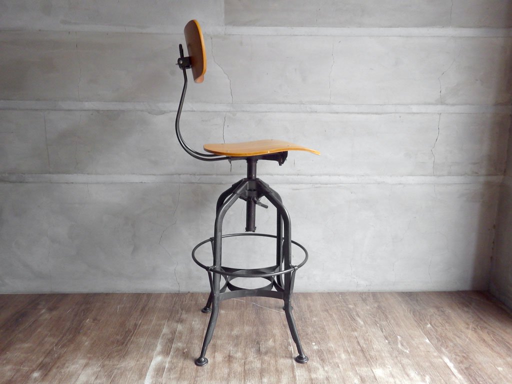 ノーザンオハイオインダストリアル Northern Ohio Industrial トレド ハイチェア TOLEDO CHAIR SWIVEL HIGH CHAIR インダストリアルスタイル ♪