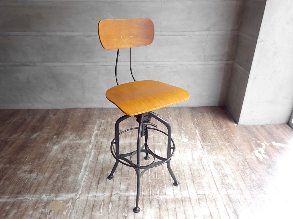 ノーザンオハイオインダストリアル Northern Ohio Industrial トレド ハイチェア TOLEDO CHAIR SWIVEL HIGH CHAIR インダストリアルスタイル ♪