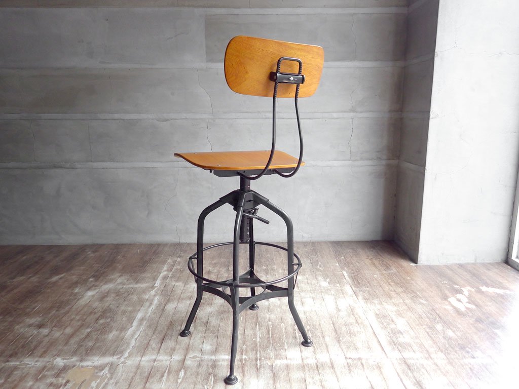 ノーザンオハイオインダストリアル Northern Ohio Industrial トレド ハイチェア TOLEDO CHAIR SWIVEL HIGH CHAIR インダストリアルスタイル ♪