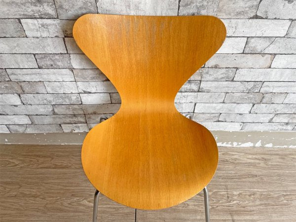 フリッツハンセン Fritz Hansen セブンチェア ダイニングチェア ビーチ ナチュラル アルネ・ヤコブセン デンマーク 北欧家具 現状品 ●