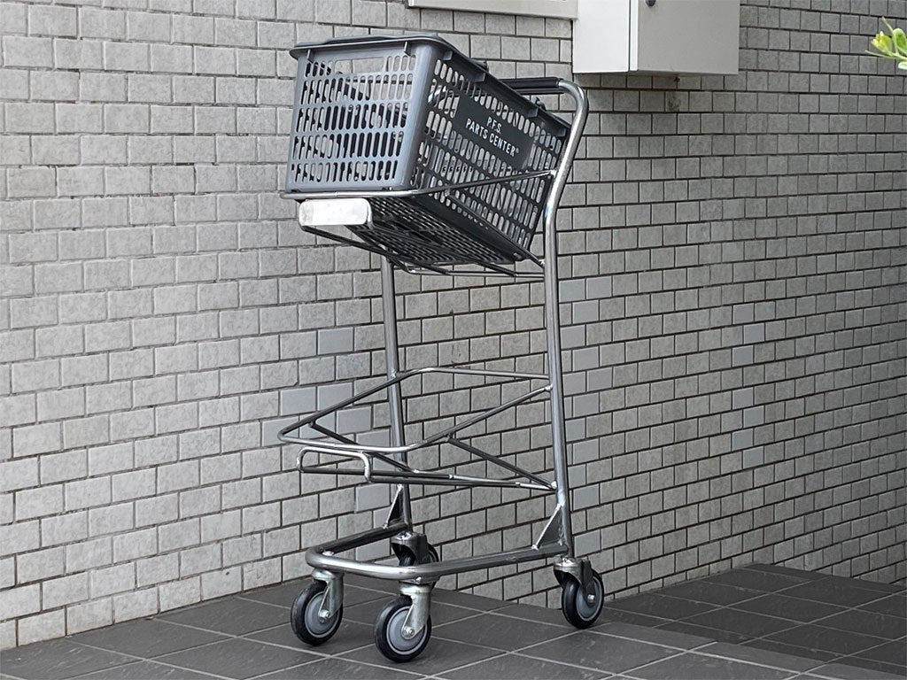 パシフィックファニチャーサービス PACIFIC FURNITURE SERVICE バスケットカート BASKET CART バスケット付き USA 米国 P.F.S ■