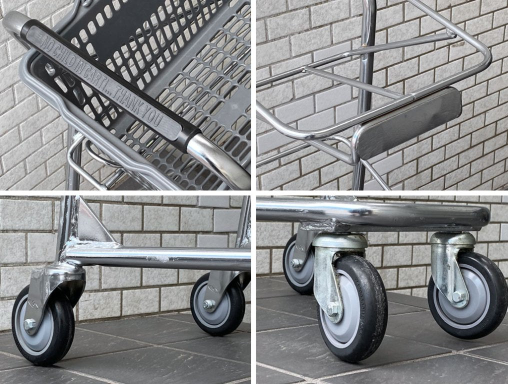 パシフィックファニチャーサービス PACIFIC FURNITURE SERVICE バスケットカート BASKET CART バスケット付き USA 米国 P.F.S ■