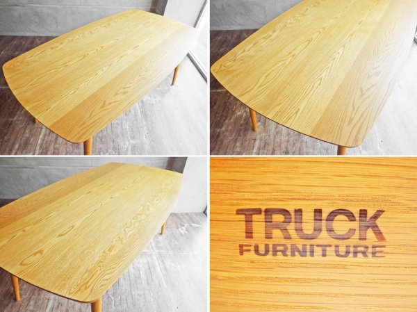 トラックファニチャー TRUCK FURNITURE トーチ TORCH ダイニングテーブル W160 オーク無垢材 インダストリアル 定価236,500円 ♪