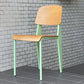 ジャン・プルーヴェ Jean Prouve スタンダードチェア Standard chair オーク材 ナチュラル グリーン リプロダクト ■
