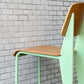 ジャン・プルーヴェ Jean Prouve スタンダードチェア Standard chair オーク材 ナチュラル グリーン リプロダクト ■