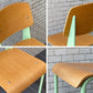 ジャン・プルーヴェ Jean Prouve スタンダードチェア Standard chair オーク材 ナチュラル グリーン リプロダクト ■