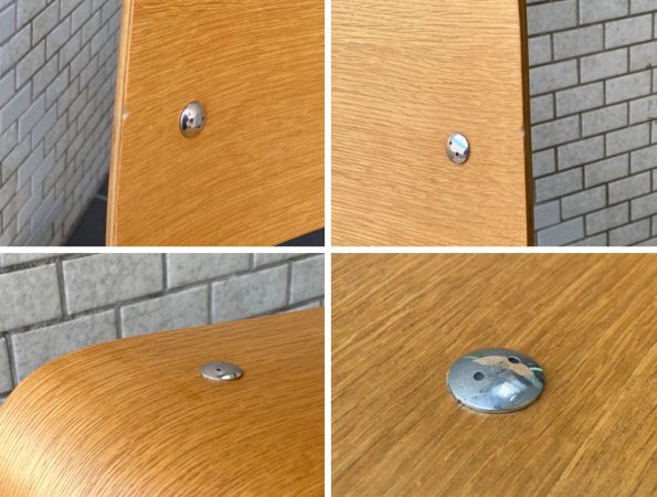 ジャン・プルーヴェ Jean Prouve スタンダードチェア Standard chair オーク材 ナチュラル グリーン リプロダクト ■