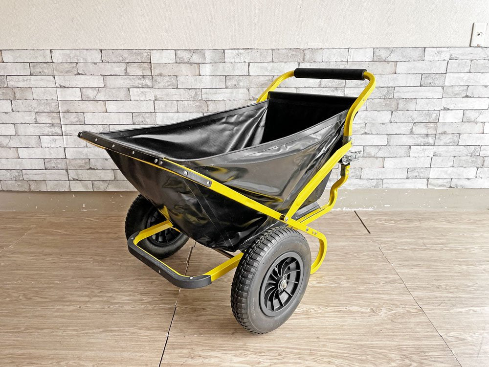 フォールドアツール Fold-A-Tools 2輪カート 手押し車 イエロー × ブラック 折りたたみ アウトドア ガーデン インダストリアルスタイル ●