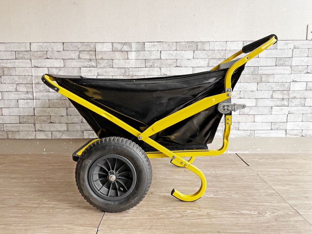 フォールドアツール Fold-A-Tools 2輪カート 手押し車 イエロー × ブラック 折りたたみ アウトドア ガーデン インダストリアルスタイル ●